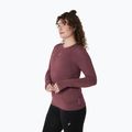 Дамски ASICS Road Seamless LS тъмна касис/портокалово бягане с дълъг ръкав 3