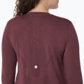 Дамски ASICS Road Seamless LS тъмна касис/портокалово бягане с дълъг ръкав 5