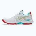 Дамски обувки за волейбол ASICS Netburner Ballistic FF 4 white/sea glass 2