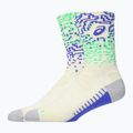Чорапи ASICS Performance Run Crew ivory/cobalt burst/vital green 2