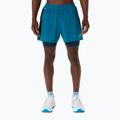 Мъжки шорти за бягане ASICS Road 2N1 5IN tranquil teal/dark teal/yamabuki