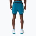 Мъжки шорти за бягане ASICS Road 2N1 5IN tranquil teal/dark teal/yamabuki 3