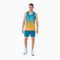 Мъжка тениска за бягане ASICS Road Fade Singlet aegean blue/yamabuki 2