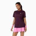 Дамска тениска/фланелка за тенис ASICS Court Top W dark aubergine