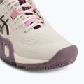 Дамски обувки за тенис ASICS Gel-Resolution X Clay soft oat/dark aubergine 7