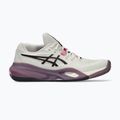 Дамски обувки за тенис ASICS Gel-Resolution X Clay soft oat/dark aubergine