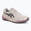 Детски обувки за тенис ASICS Gel-Resolution X GS Clay soft oat/dark aubergine
