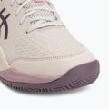 Детски обувки за тенис ASICS Gel-Resolution X GS Clay soft oat/dark aubergine 7