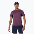 Мъжка тениска/фланелка за тенис ASICS Match Jacquard dark aubergine