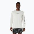 Мъжка блуза за бягане с дълъг ръкав Asics Fujitrail Logo Ls Top Cream