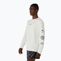 Мъжка блуза за бягане с дълъг ръкав Asics Fujitrail Logo Ls Top Cream 4
