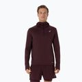 Мъжки суитшърт за бягане ASICS Road Winter Ls Hoodie dark currant