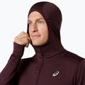 Мъжки суитшърт за бягане ASICS Road Winter Ls Hoodie dark currant 6