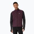 Мъжки елек за бягане Asics Road Winter Gilet dark currant