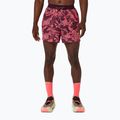 Мъжки шорти за бягане Asics Fujitrail All Over Print 5In Short Blazing Coral/Dark Aubergine