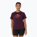 Дамска тениска за бягане Asics Fujitrail Logo Ss Top Dark Aubergine