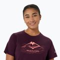 Дамска тениска за бягане Asics Fujitrail Logo Ss Top Dark Aubergine 5