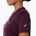 Дамска тениска за бягане Asics Fujitrail Logo Ss Top Dark Aubergine 7