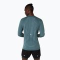Мъжки дълъг ръкав за бягане ASICS Road Seamless в цвят мъгливо тюркоазено 3