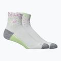 Чорапи ASICS Performance Run Quarter white/hazy lilac/glow green