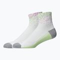 Чорапи ASICS Performance Run Quarter white/hazy lilac/glow green 2