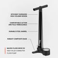 Lezyne Macro HV Floor Drive DV 100psi плоска черна помпа за велосипед 5