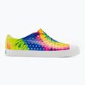 Детски маратонки Native Jefferson Print черупково бяло/черупково бяло/неон мулти tie dye 2