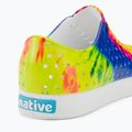 Детски маратонки Native Jefferson Print черупково бяло/черупково бяло/неон мулти tie dye 9