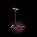 Детска триколесна тротинетка Globber Primo Plus Glow Lights coral pink 11