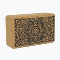 Кубче за йога Yoga Design Lab Cork Yoga кафяво BL-Cork-Mandala Black 7