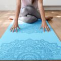 Yoga Design Lab Flow Pure 6 мм синя мандала Aqua постелка за йога 6
