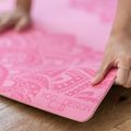 Yoga Design Lab Flow Pure 6 мм розов Мандала Роза постелка за йога 7