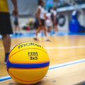 Баскетболен кош Molten B33T5000 FIBA 3x3 жълто/синьо размер 3 3