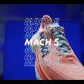 Дамски обувки за бягане HOKA Mach 5 blue/yellow 1127894-CEPR 13