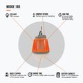Лампа за туризъм Vango Midge 180 оранжева 4