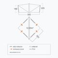 Заслон за палатка Vango Trigon AirHub moroccan blue 6