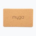 Куб за йога Myga Cork Block 2 pcs. brown