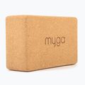 Куб за йога Myga Cork Block brown 2