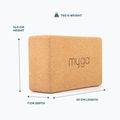 Куб за йога Myga Cork Block brown 7