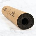 Постелка за йога Myga Alignment XL 6 mm brown 9