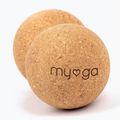 Масажна топка Myga Duoball brown 2