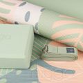 Комплект за йога Myga Palm Yoga Set mat + block + green strap 4