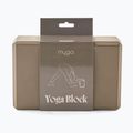 Куб за йога Myga Foam Block кафяв 3