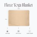 Одеяло за йога Myga Fleece sand 10