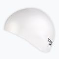 Speedo Обикновена плоска силиконова шапка бяла 8-709910010 2
