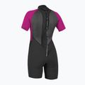 Дамски скафандър O'Neill Reactor-2 2 mm Back Zip S/S Spring black/berry 2