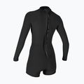 Дамски неопренов костюм за плуване O'Neill Bahia 2/1 mm Back Zip Spring black/black/black 2