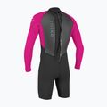 Детски неопренов костюм за плуване O'Neill Youth Reactor-2 2mm Back Zip LS Spring black/berry 2