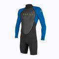 Детски неопренов костюм за плуване O'Neill Youth Reactor-2 2 mm Back Zip LS Spring black/ocean