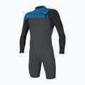 Mъжки неопренов костюм за плуване O'Neill Hammer 2 mm Chest Zip LS Spring graphite/black/ocean